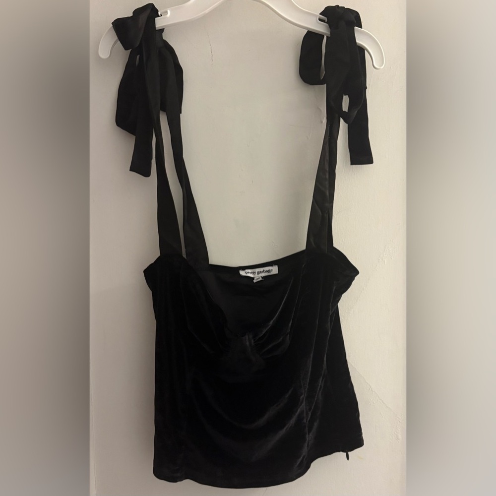 Pretty Garbage Velvet Corset Top Size Small